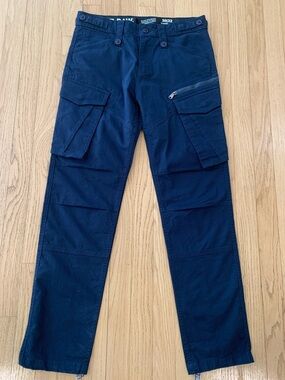 G-Star Raw Rovic Zip 3D Tapered Cargo Pants Blue Size 30